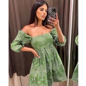 NWT Zara Openwork Embroidered Eyelet Dress